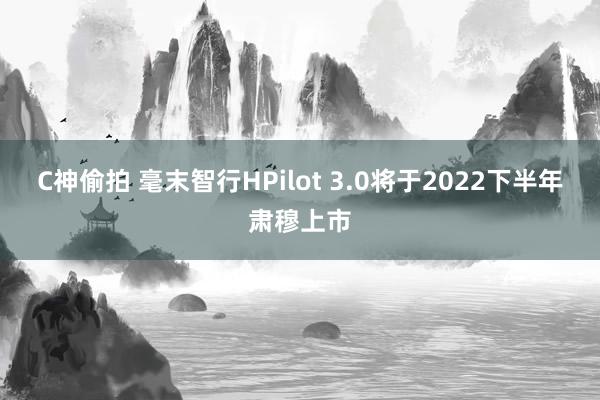 C神偷拍 毫末智行HPilot 3.0将于2022下半年肃穆上市