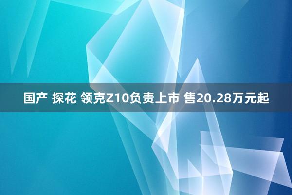 国产 探花 领克Z10负责上市 售20.28万元起