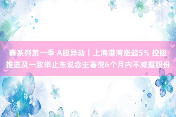 鑫系列第一季 A股异动丨上海港湾涨超5% 控股推进及一致举止东说念主喜悦6个月内不减握股份