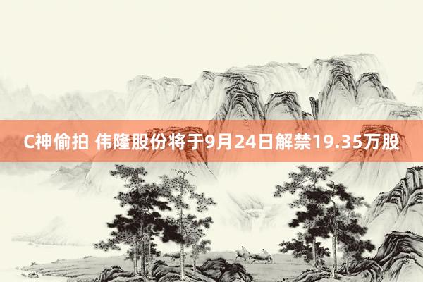 C神偷拍 伟隆股份将于9月24日解禁19.35万股