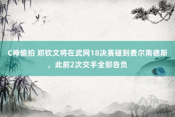 C神偷拍 郑钦文将在武网18决赛碰到费尔南德斯，此前2次交手全部告负