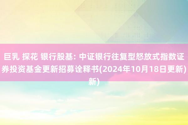 巨乳 探花 银行股基: 中证银行往复型怒放式指数证券投资基金更新招募诠释书(2024年10月18日更新)