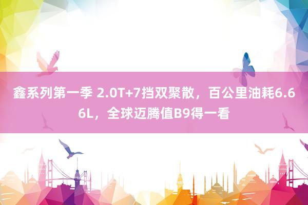 鑫系列第一季 2.0T+7挡双聚散，百公里油耗6.66L，全球迈腾值B9得一看