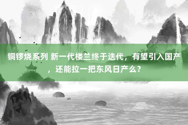 铜锣烧系列 新一代楼兰终于迭代，有望引入国产，还能拉一把东风日产么？