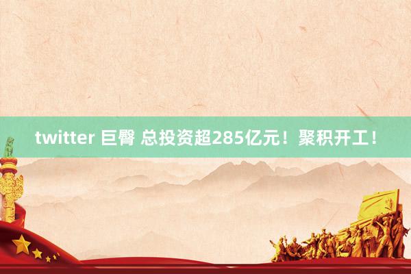 twitter 巨臀 总投资超285亿元！聚积开工！