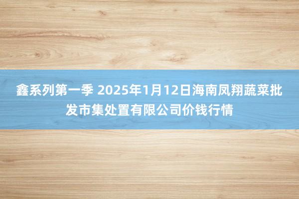 鑫系列第一季 2025年1月12日海南凤翔蔬菜批发市集处置有限公司价钱行情