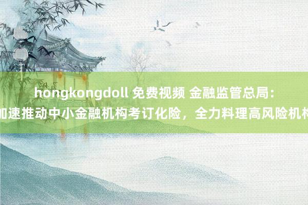 hongkongdoll 免费视频 金融监管总局：加速推动中小金融机构考订化险，全力料理高风险机构